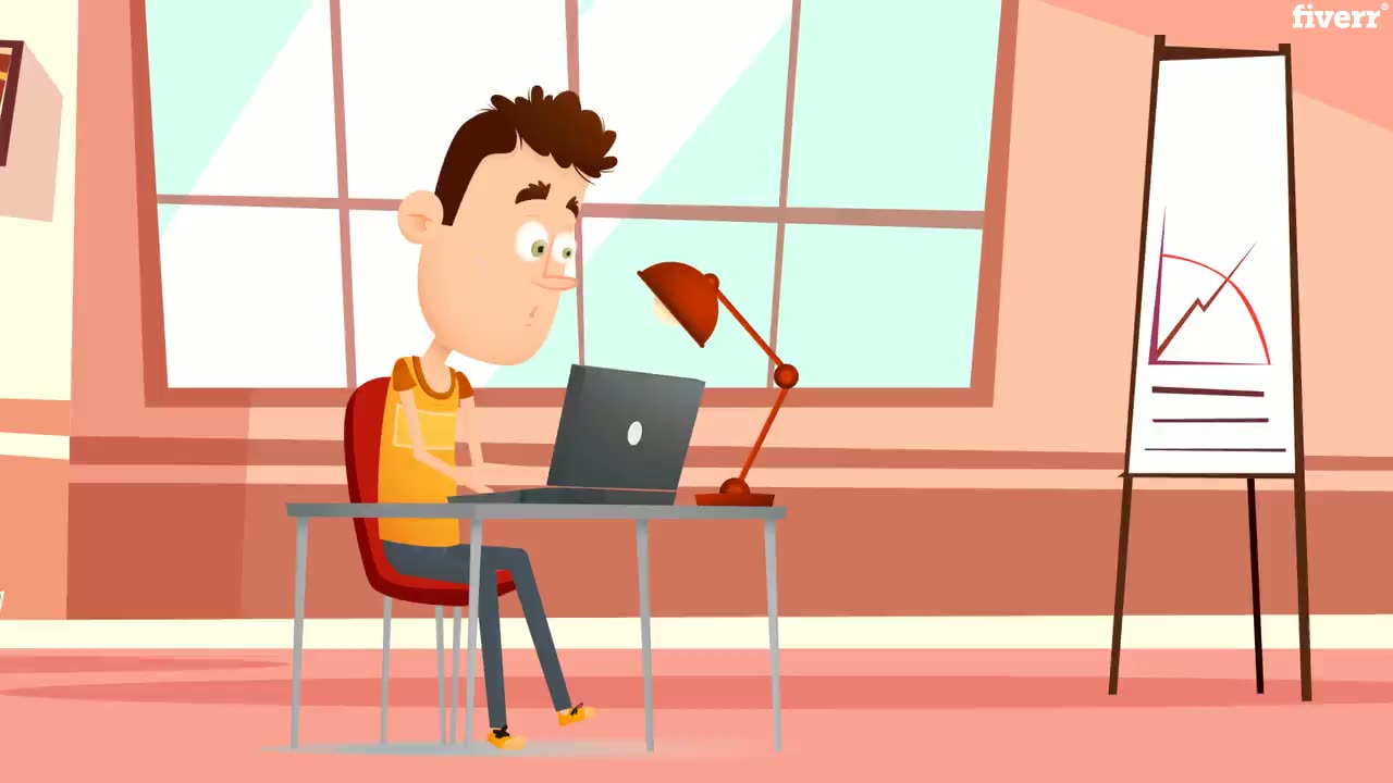 2D character explainer animation
