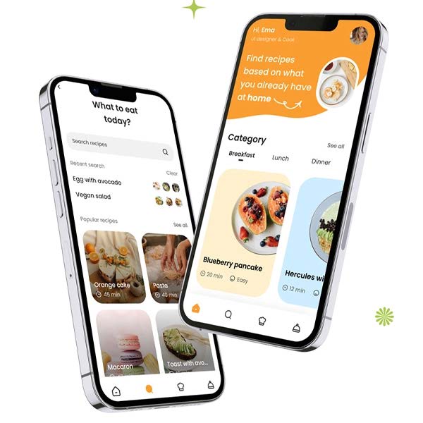 Food and recipe mobile app