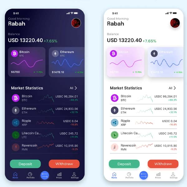 Finance mobile app