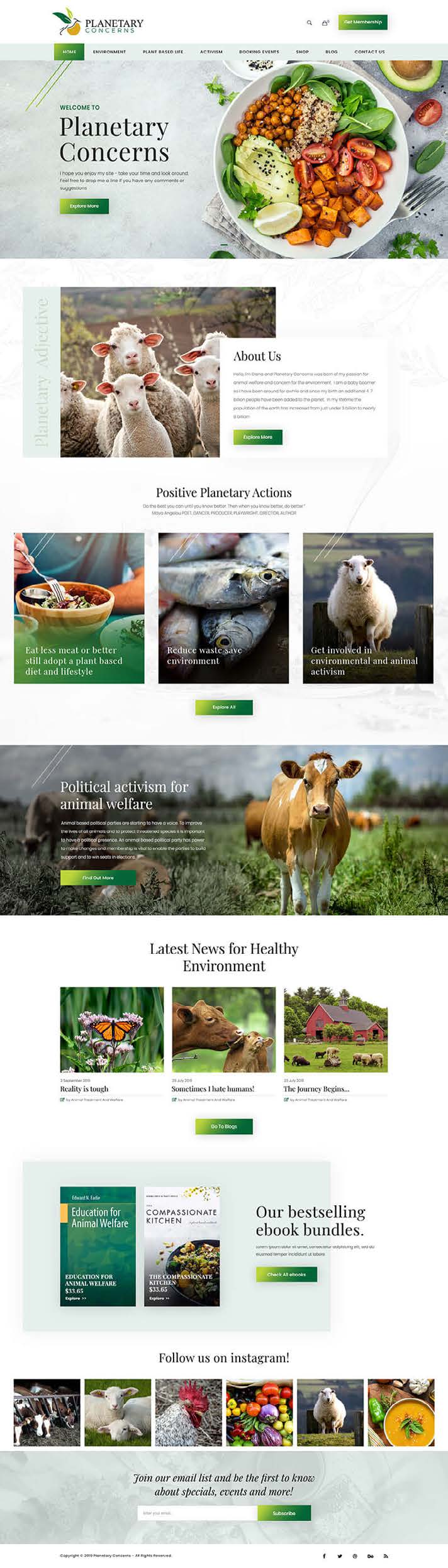 Planetary Concerns website