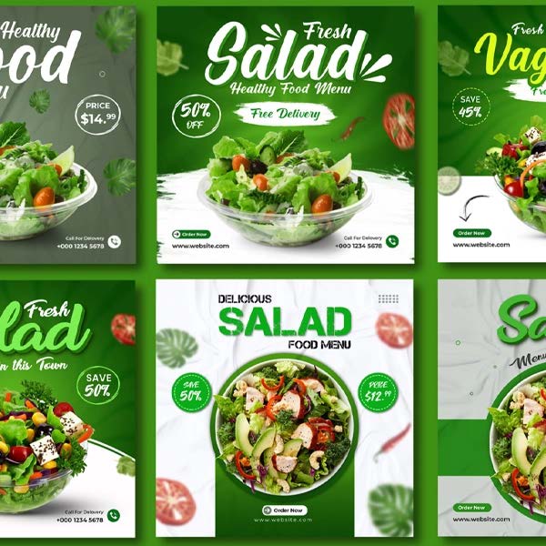 Fresh Salad campaign creative