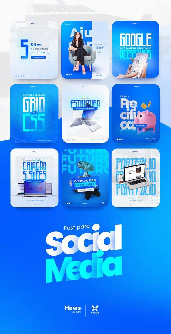 Technology and education social posts